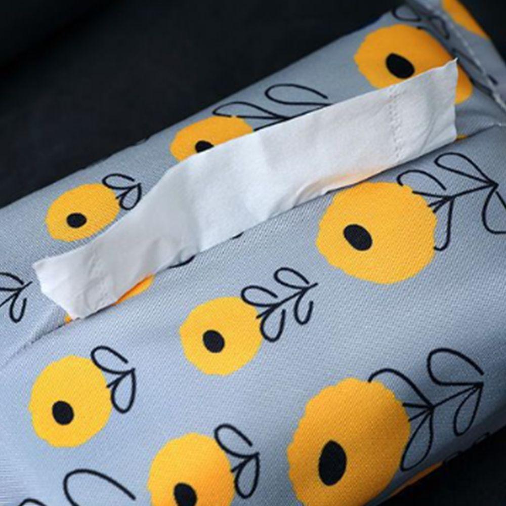 Portable Car Tissue Case Pastoral Style Car Napkin Holder Fashion Napkin Paper Bag  Seat Back