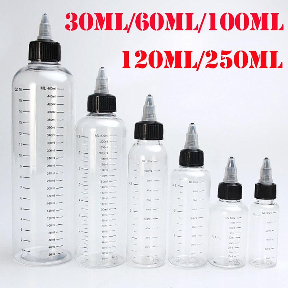 Pigment Container Squeezable Dropper Bottles Makeup Tools Tattoo Ink Bottles Refillable Bottles