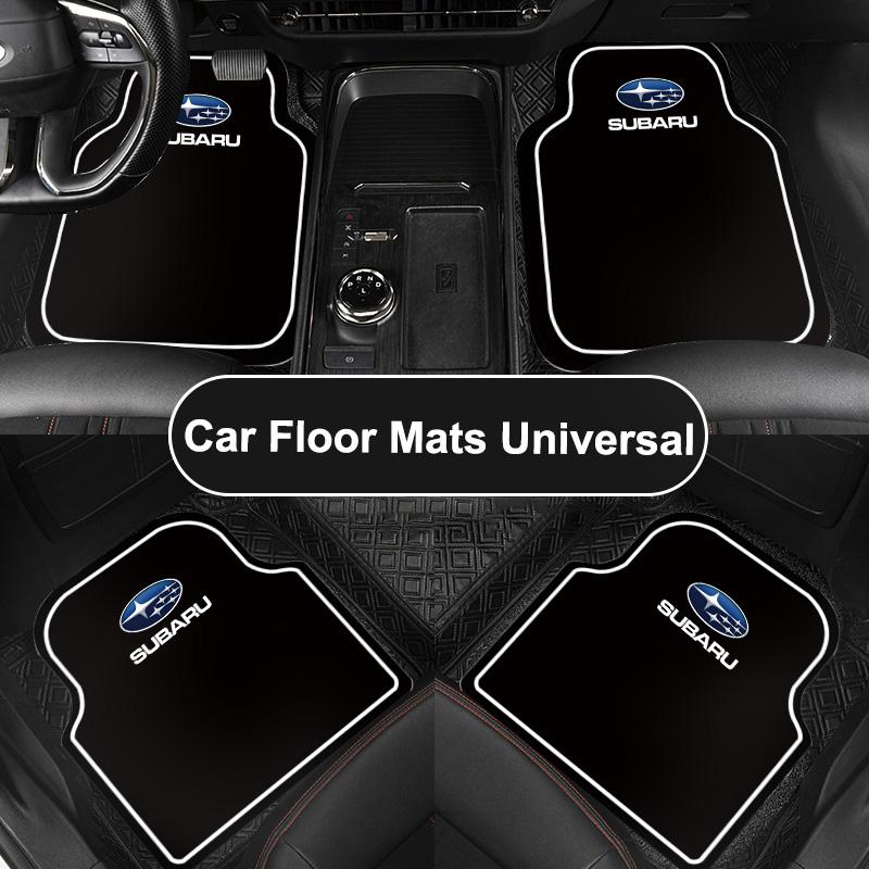 Car Floor Mats Auto Front and Rear Carpet Foot Mats with Rubber Backing For Subaru STI Forester Impreza Legacy Outback XV BRZ PP111