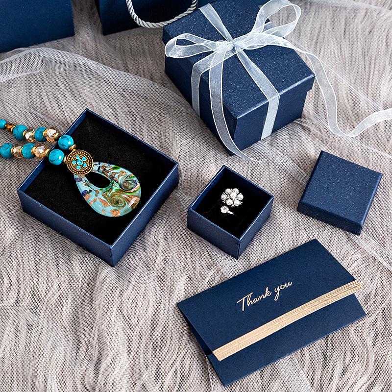 Blue Galaxy Jewelry Set: Bracelet, Bangle, Watch, Ring, Earrings, Necklace, Lipstick In Gift Box