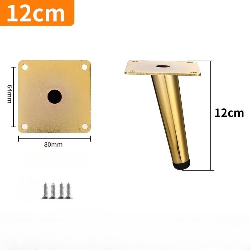 4pcs Conical Furniture Legs Oblique Metal Legs Matte Furniture Feet for DIY Sofa Cabinet Table Chair Cupboard