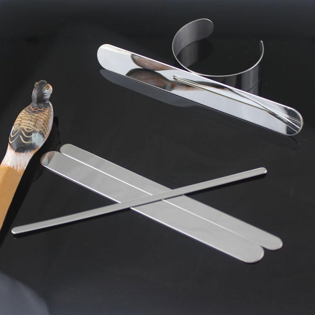 10Pcs/set Bracelet Bending Rod Jewelry Tool for Stamping Bangle 5/10/15/20mm Jewelry Making Supplies for Project