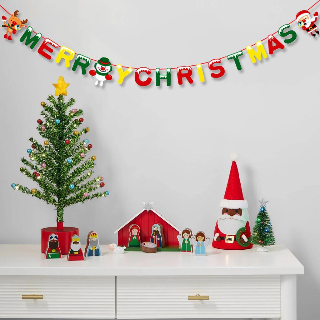 Christmas Flags And Decorations For Shopping Malls And Stores, Christmas Decorations, Hanging Cloth Decorations