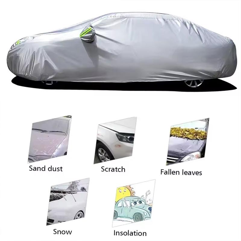 Outdoor Full Car Cover For Mazda 3 Axela Sedan with Reflective Strips Waterproof Snowproof Dustproof UV Protection