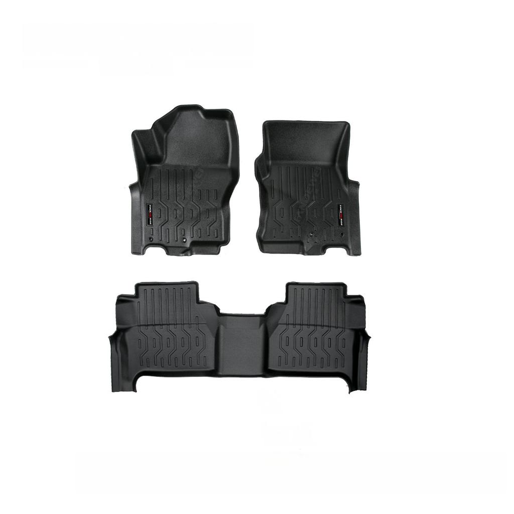 3D Custom-Fit Waterproof Floor Mats for 2022 Nissan Frontier (All-Weather TPE)