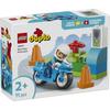 LEGO Duplo Blue Police Bike Toy for Kids 1.5 to 4 Years Educational Building Blocks Vehicle