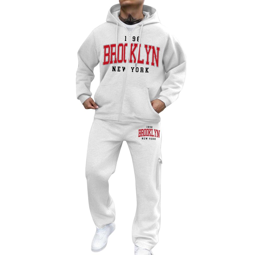 Męski Rozpinany Zestaw Dresowy Męski Casualowy Zestaw Sportowy Zestaw Dresowy