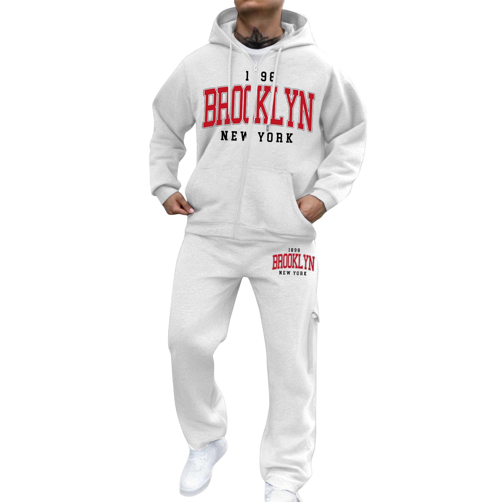 

Мужской костюм-куртка с молнией, мужской повседневный спортивный костюм, костюм-толстовка XXL