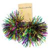 Festive Mardi Gras Festival Earrings Glitter Ball Earring Sparkling Poms Poms Earrings for Outdoor Karneval Celebrations
