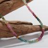 Xiaohongshu Natural Color Treasure Tourmaline Necklace Women'S S925 Sterling Silver Handmade Beaded Collarbone Chain