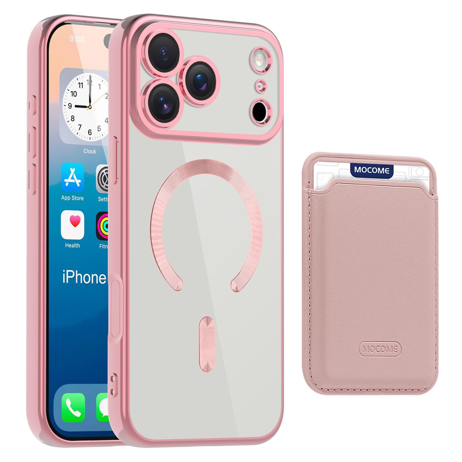 

For iPhone 17 Pro Case Compatible with MagSafe TPU + PC Mobile Cover with Card Bag