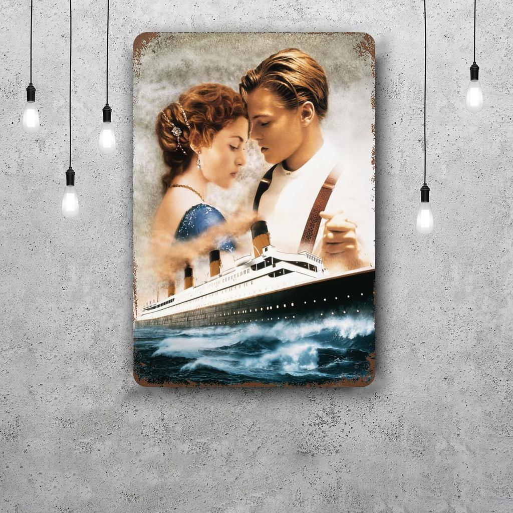 titanic movie Retro Vintage Tin Sign Poster Decorative Plaque Metal Plate Wall Decor