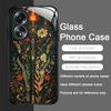 Aesthetic Sunflowers and Moon Pattern Tempered Glass Phone Case for Xiaomi 14 Pro+ 15 Ultra 15T 14T 13 12 11T Lite 10 Hard Cover