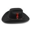 Tibetan Wool Felt Hat With Large Brim And Black Leather Belt For Men And Women Summer Sun Protection