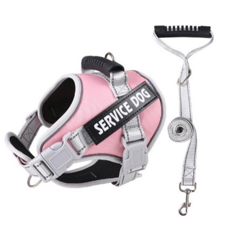 Neuer großer hundespezifischer Brust- und Rückenriemen, Nachtreflektierend und atmungsaktiv, Explosionssicher, Stoßfest und Ausbruchsichere Leine