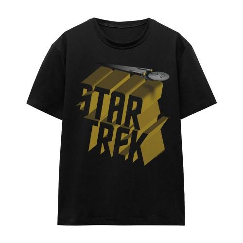 STAR TREK Unisex Adult 3D Logo T-Shirt