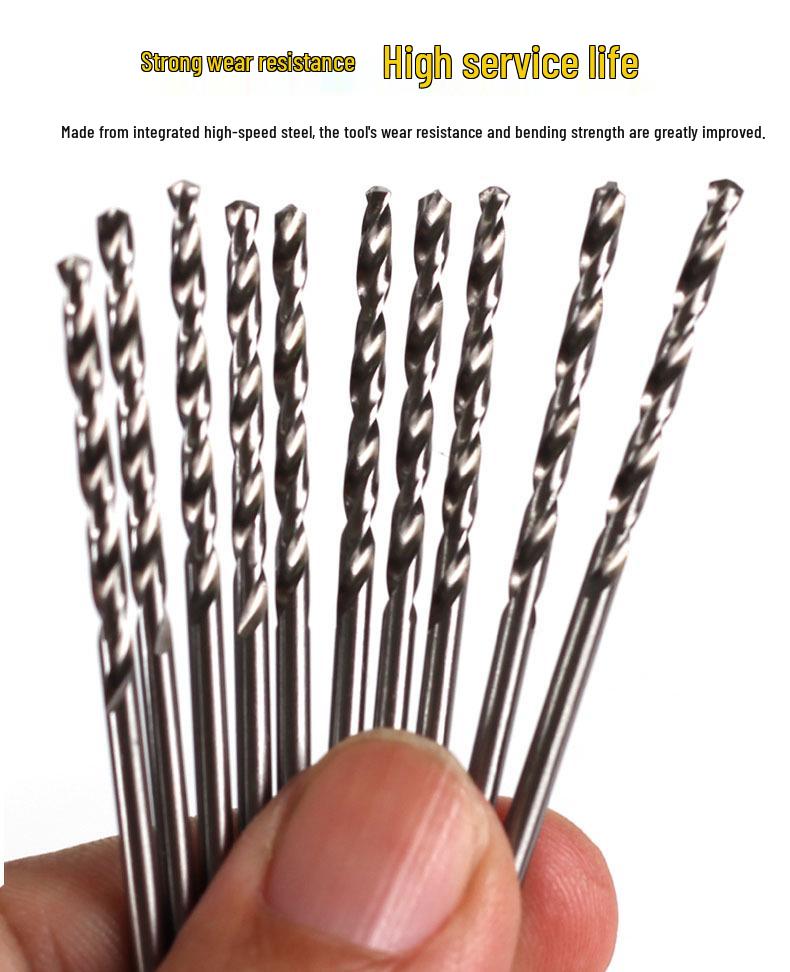 Walnut King Kong Bodhi Beads Drill Machine: Mini Straight Shank Twist Drill Bits 0.5-2.5mm
