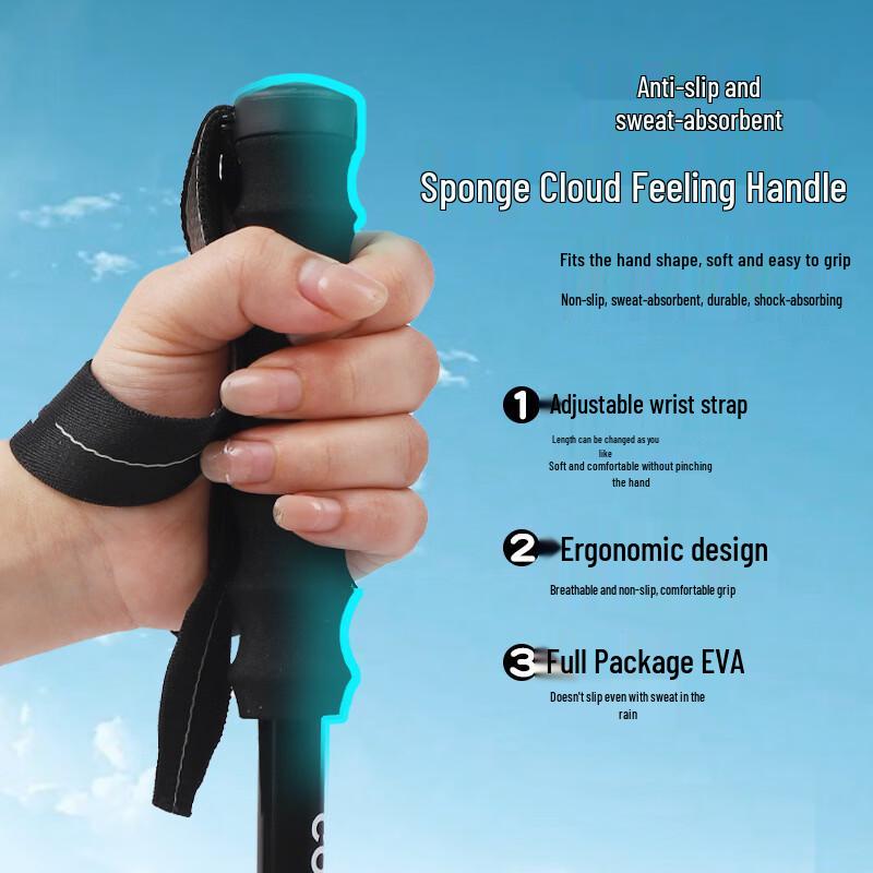 ML Outdoor Folding Aluminum Trekking Pole