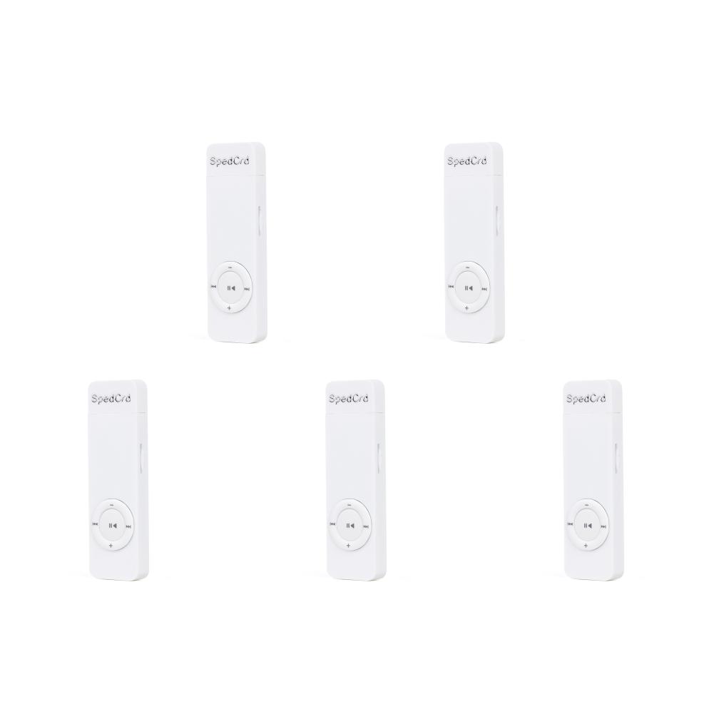 5Pcs Mini MP3 Music Player Lossless Sound Media Player Support 64GB TF Card 3.5mm Audio Jack Built-in Lithium Battery