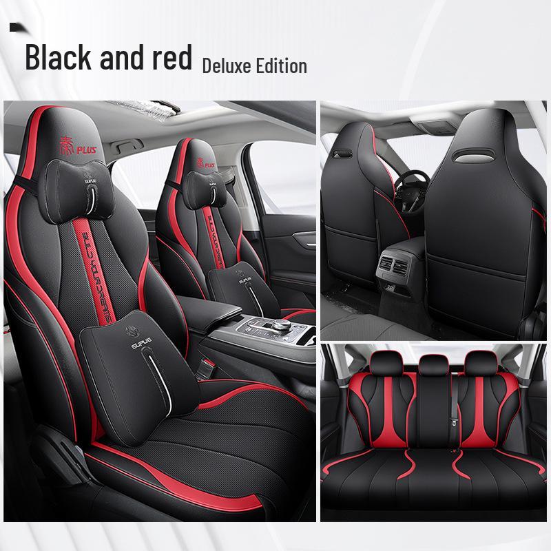 DJGY Sportovní kožený potah sedadla pro BYD Qin PLUS - Celoroční polštář