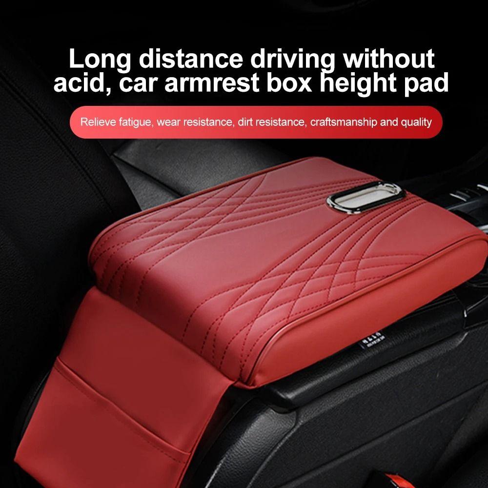 Pana Leather Center Console Cover Tissue Box Arm Rest Protector Armrest Protective Pad Console Box