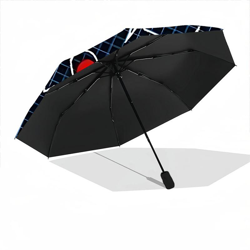 1pc Heartbeat Pulse Automatic Open/close Umbrella, 8-Rib sturdy structure, Auto Folding/Opening, Portable Travel Umbrella for Women,145