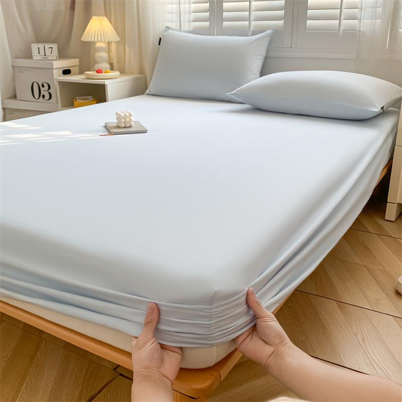 100% Cotton Fitted Sheet Stripe Style Bed Cover Skin-friendly Mattress Cover sabanas Adults Kids Bed Sheets (No Pillowcase)