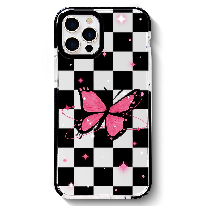 

Zhitai iPhone 16 Pro Max Bracelet Case - Black Circle Two-Tone, 14 Pro Compatible iPhone 15