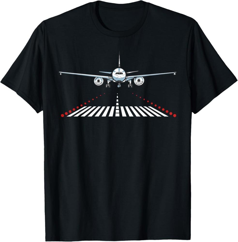 Pilot Aviation Airplane Airport Runway Aircraft Landing Gift Unisex T-Shirt