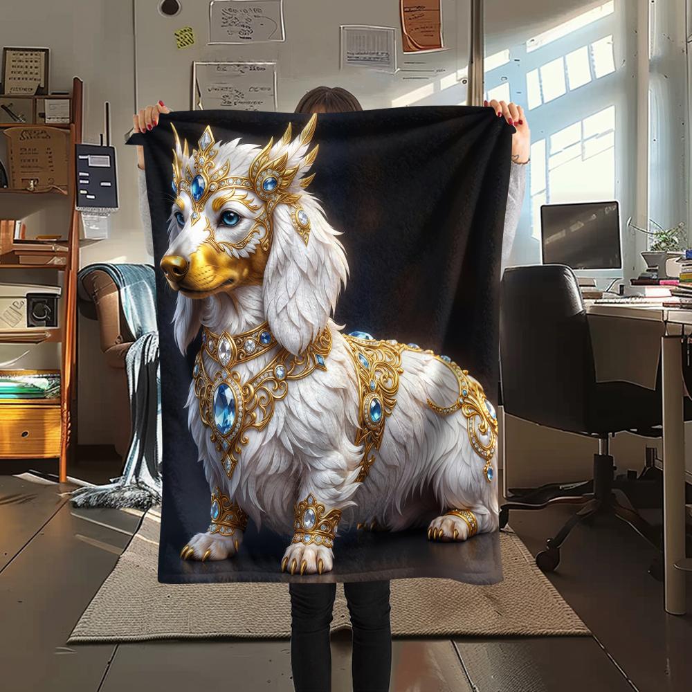 Gorgeous gemstone cat dog Print Flannel Blanket,High quality Comfortable for All Seasons,Home Decor,Warmth and Comfort,Perfect for Christmas Gifts