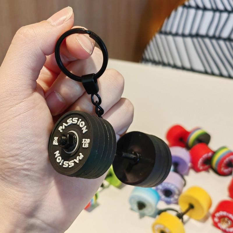 Fitness Bag Hanging High-value Equipment Series Dumbbell Barbell Key Chain Backpack Jewelry