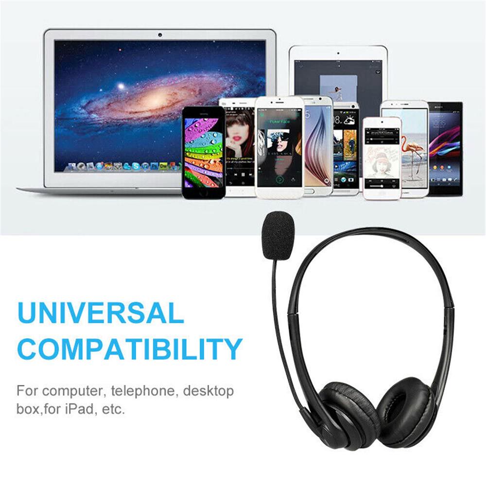 Buy Customer Service Headset USB Wired Noise Cancelling Microphone Headset Call Centre Office