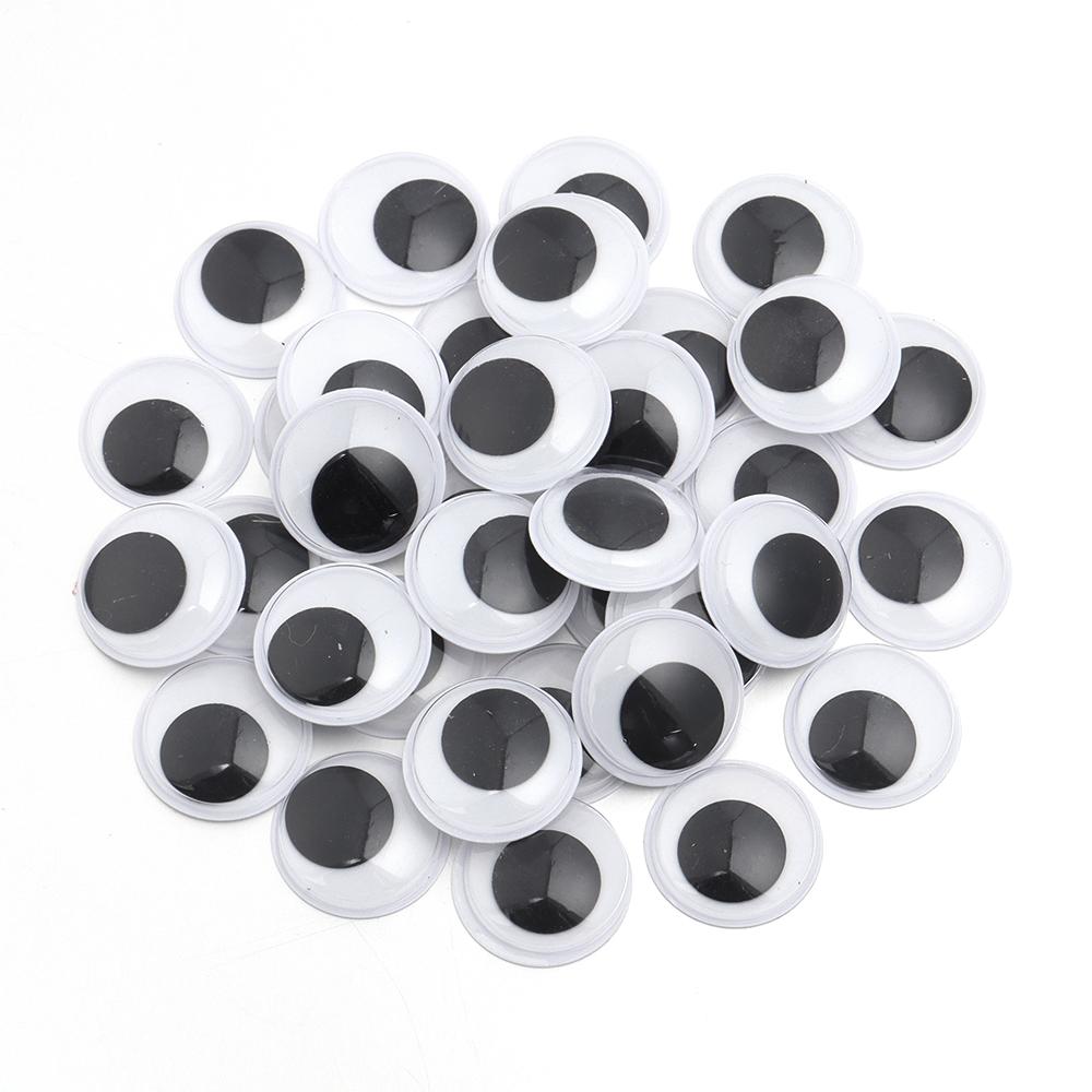 50-500pcs 6-30mm Googly Wiggle Eyes Creative Plastic Cartoon Moving Eyes Activity Eyeball For Children DIY Toys Doll Accessories