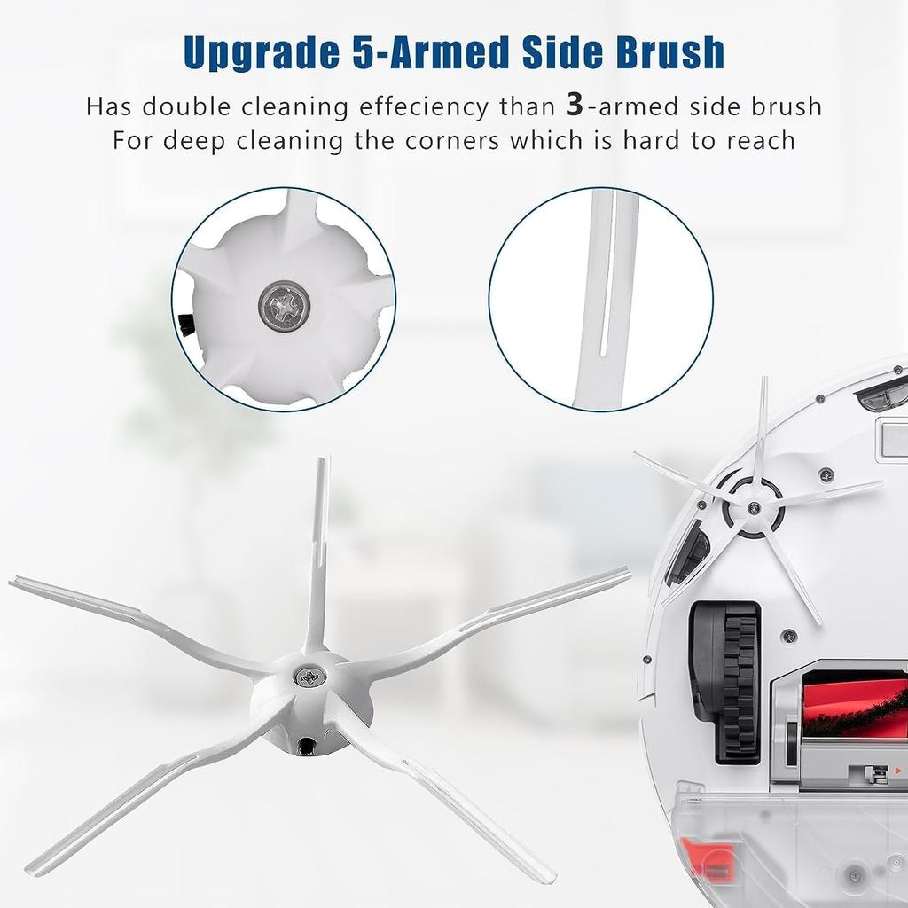 For Roborock S5 S50 S51 S55 S6 S60 S6 Pure Vacuum Cleaner Accessories HEPA Filter Mop Cloth Side Main Brush Spare Parts