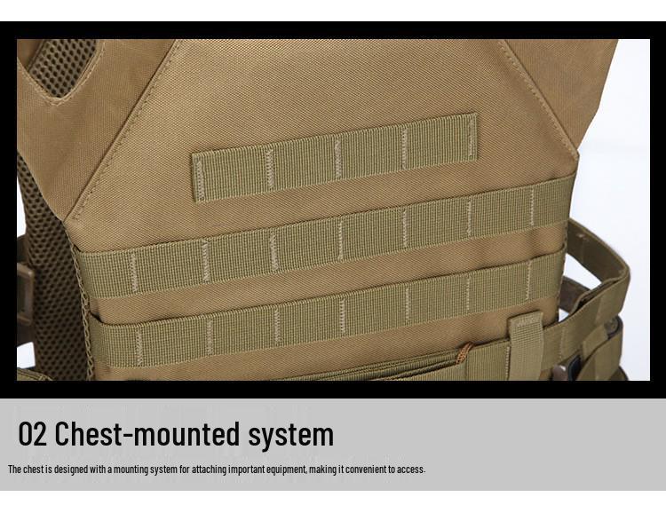 JPC Lightweight Tactical Camouflage Vest for Outdoor and Cosplay Activities