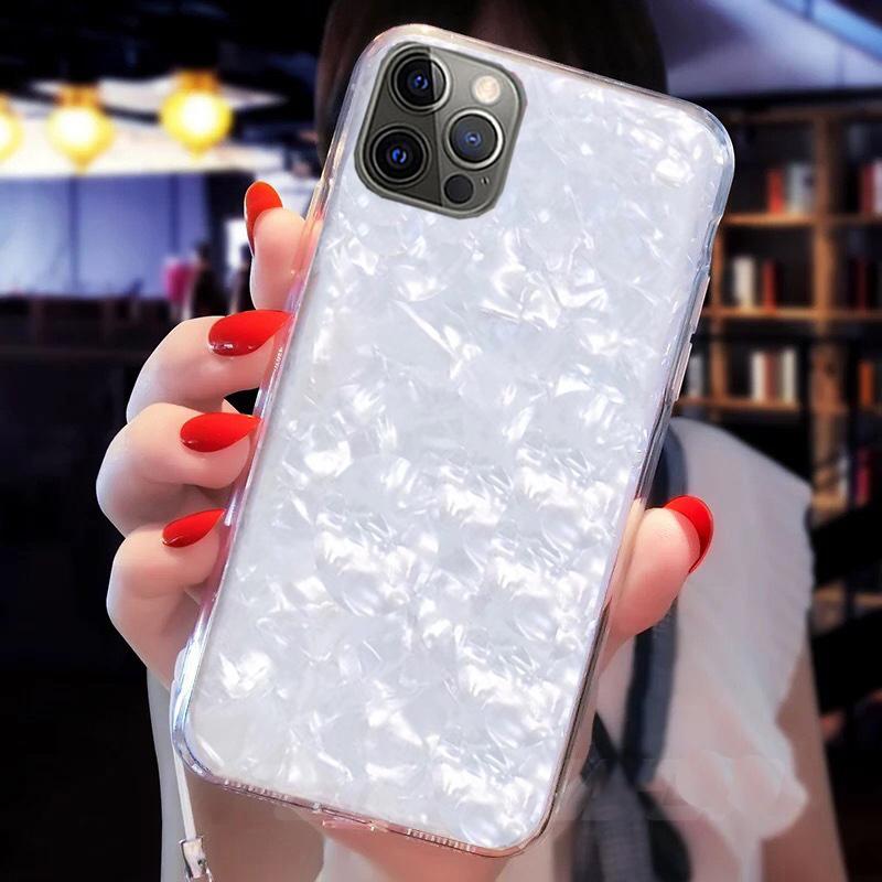 Bling Glitter Dream Shell Soft Silicone Phone Case For iPhone 13 12 11 Pro Max Mini X XR XS Max 8 7 6s 6 Plus SE Shockproof TPU Back Cover Funda Coque