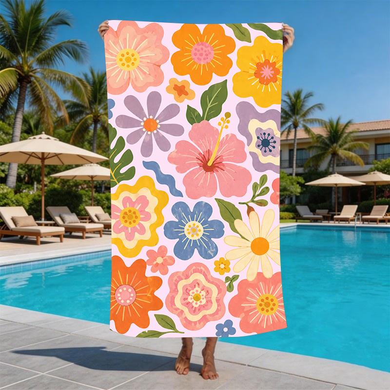 Pink Base Dark Red Wavy Vertical Stripe Simple Pattern Print Microfiber Quick Dry Minimalist Girly Summer Swimming Beach Towel 50x100cm