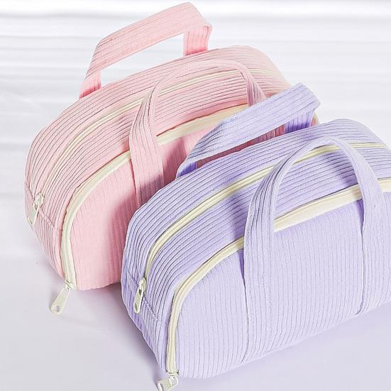 Trousse à Crayons Grande Capacité Sac de Rangement à Plusieurs Compartiments Résistant aux Taches Sac à Cosmétiques Multifonctionnel Organisateur de Papeterie Scolaire
