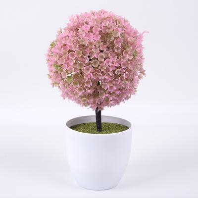 For Home Potted Plant Grass Decor Eye-catching Office Plastic Pot Realistic Table Topiary Artificial Vivid Ball