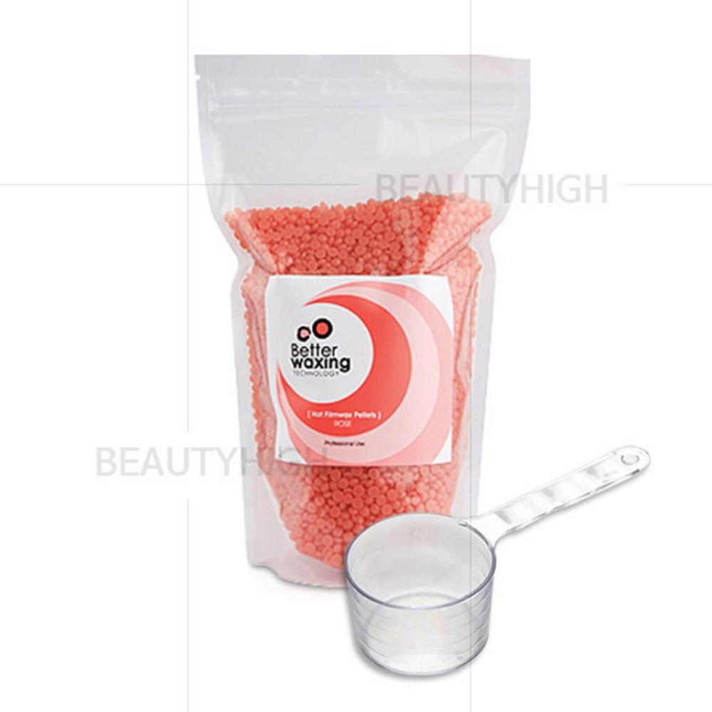 Barrel Waxing Hard Beads Rose Aroma Hard Wax 1kg + Measuring Cup Thick Hair, Wide Areas 1kg 1 Pcs