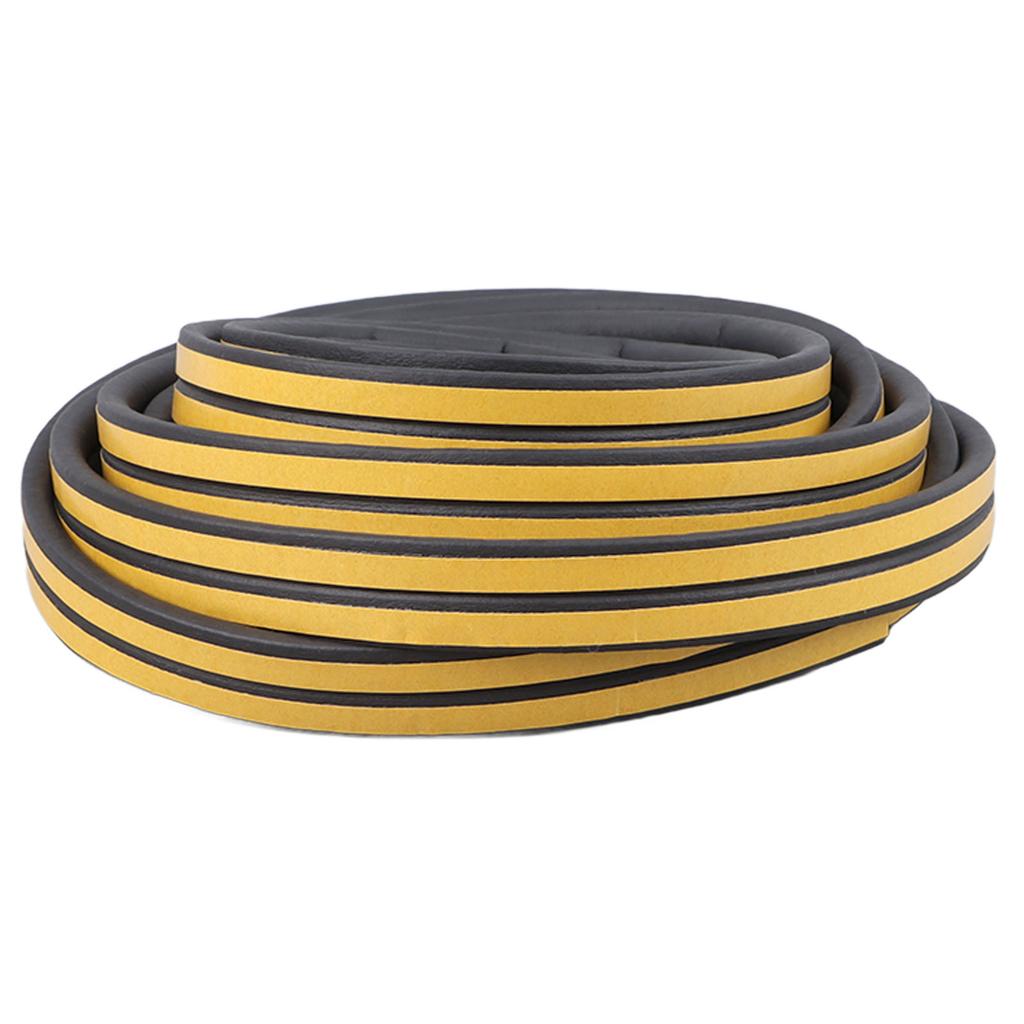 2 Roller 13m D Shape Rubber Weather Stripping Door Seal Strip Door Weatherstripping Soundproofing