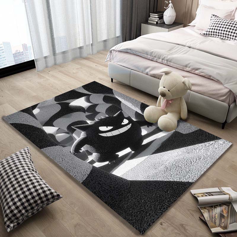 Gengar Pattern Rug - Non-slip Kitchen and Outdoor Rug, Yoga Rug, Home and Bedroom Decor, Birthday Gift