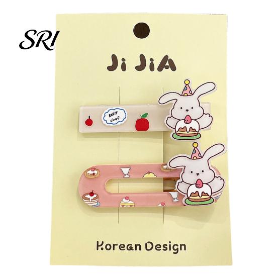 Cat Pattern Hair Pins 2/3Pcs Girl Hairpins Cats Puppies Rabbits Bread Broken Fixer Clips Smooth Edges Side Bang Accessories Puppy Design Hairpin