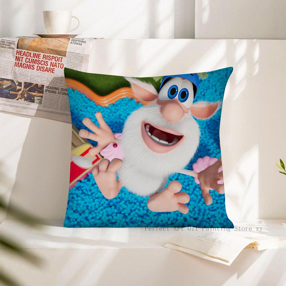 Cartoon Booba Pillow Case Square Pillow Cushion Cover Bedroom Sofa Room Decoration Casual Pillow Cover