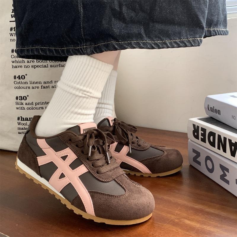 

Spring and Autumn flat-bottomed non-slip little white shoes board shoes new comfortable casual running sports women s shoes 35 коричневый