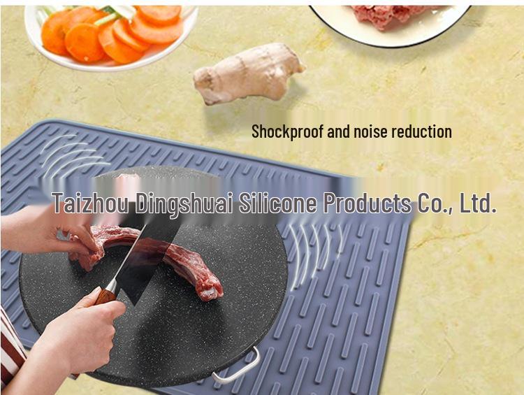 Silikon Rutschfestes Schneidebrett und Abtropfmatte