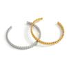 Yori Fashion Smooth Minimalist Open Bracelet Bangle Stainless Steel Rust Proof Office Ladies Chic Jewelry New Gift