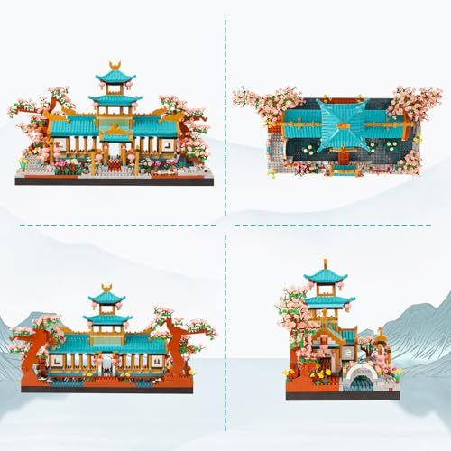 LULUFUN Matchmaking Shrine Toy, 3D Puzzle with Peach Blossom Design, Matchmaking, Love, and Affection, Mini Blocks, Assembly, for Men, Women, and Adul