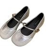 Simple light mouth ballet white French Mary Jane shoes women's 2025 new spring skirt light mouth flat sole shoes