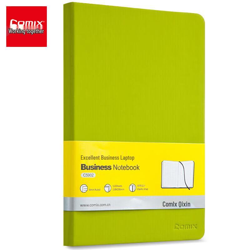 COMIX C5902 A5 Leather Notebook (2-Pack)